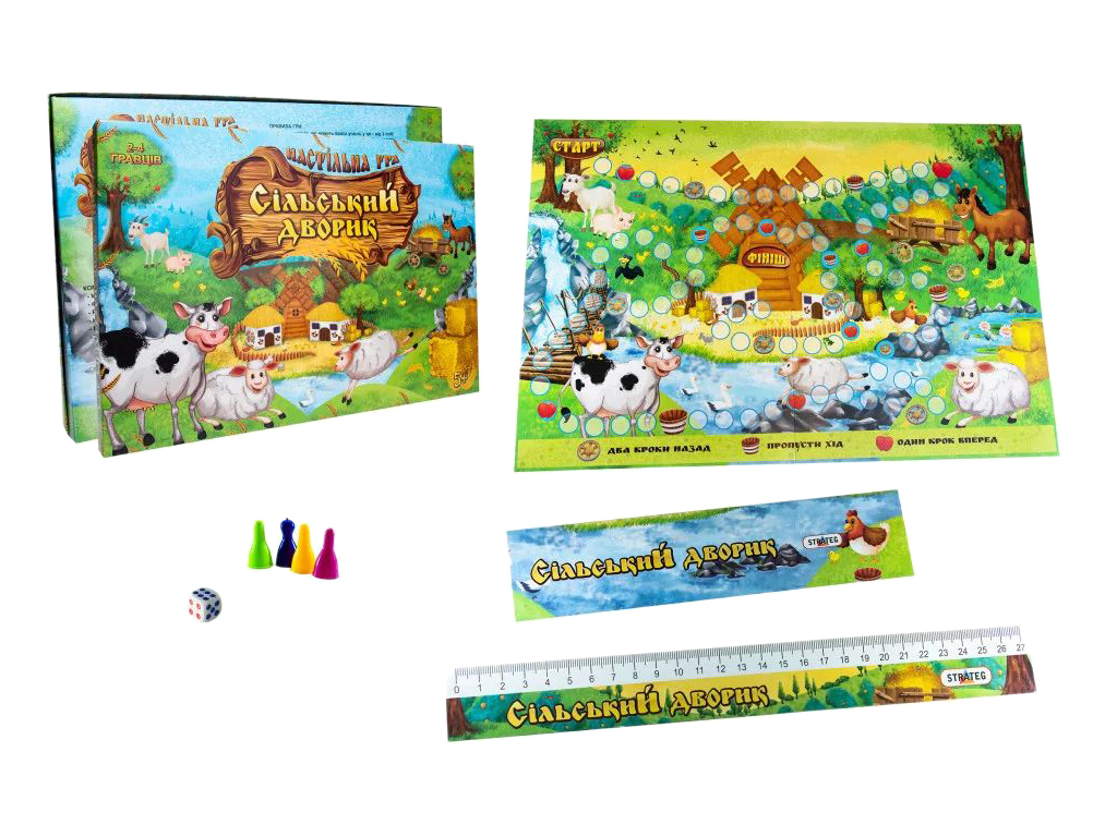 Настольная игра "Сельский дворик", 5+, Strateg