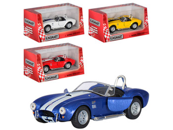 Машинка металлическая инерционная SHELBY COBRA 427 1965. Kinsmart KT 5322 W