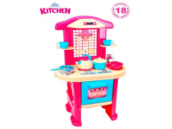 Игрушка кухня с плитой и мойкой №4, 75 см, с духовкой, Технок