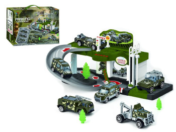 Паркинг игровой военный Parking Garage, 40 см, светящийся и со звуком