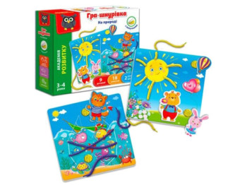 Игра-шнуровка с липучками На природе, Vladi Toys