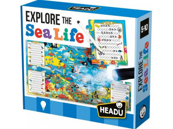 Розвиваючий пазл Досліджуйте морське життя. HEADU IT22311