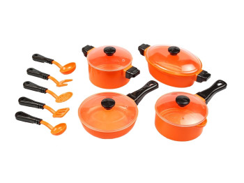 Набір посуду ігровий Cooking set, 22 см, з каструлями та сковорідкою, Юніка