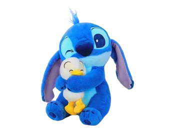 Мягкая игрушка Стич с уткой, 55 см, коллекционная