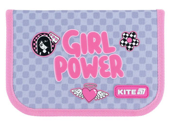Пенал на 1 отделение Kite Girl's Power K26-621-5, 1 отворот