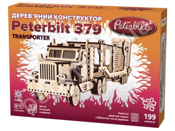 Дерев'яний Конструктор PETERBILT Transporter, ZIRKA