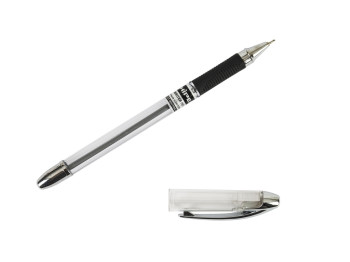 Ручка масляная Max Writer Silver. Hiper HO-338. Длина письма 2500м 0,7мм. Цвет ЧЕРНЫЙ (цена за 1 шт.