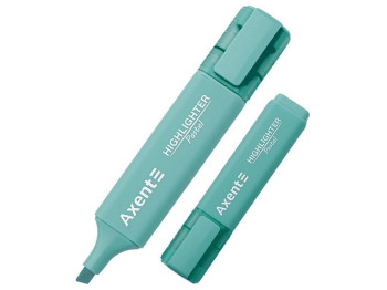 Маркер клиновидный пастель бирюзовый Highlighter. Axent 2537-09-A