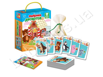 Игра карточная Фабрика десертов, Vladi Toys