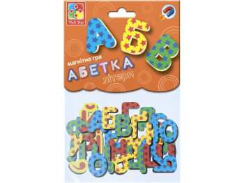Магнітна гра, Абетка, 34 елемента, Vladi Toys