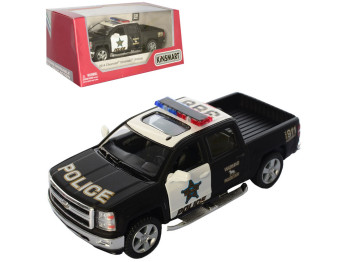 Машинка инерционная Police Pickup KT5381WP 16 см, открывающаяся дверь, Kinsmart