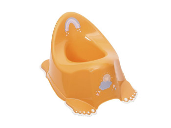 Горшок Метео з протиковзною гумою гірчичне. Tega Baby ME-001-166