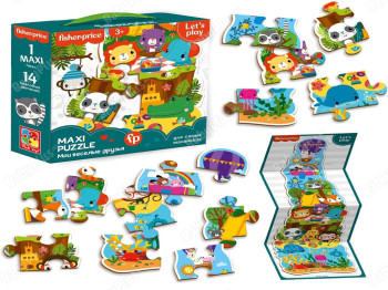 Maxi puzzle Fisher Price, Мои весёлые друзья, Vladi Toys