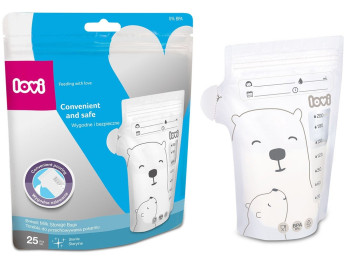 Торбинки для зберігання молока Buddy Bear 25 шт., 12/208, LOVI