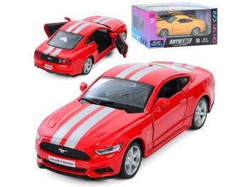 Машинка инерционная металлическая Ford Mustang 2015, 12 см, открываются двери, АвтоСвіт