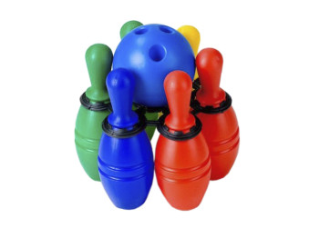 Набір для боулінгу з кеглями ІП.03.001, 24,5×26×24,5 см, з кулею, Toys-plast