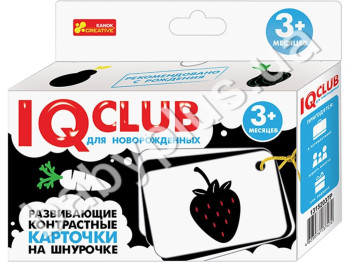 Развивающие контрастные карточки на шнурочке Овощи и фрукты, Ranok Creative
