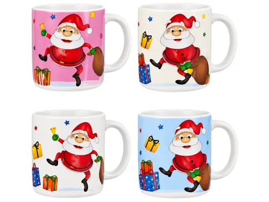 Новорічна керамічна чашка Santa, 330 мл, 3 види