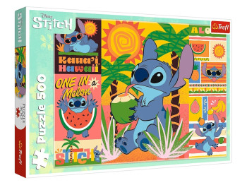 Пазли Trefl Lilo and Stitch Канікули зі Стічем, 500 елементів