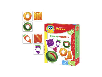 Клуб дошкольника Умнички Фрукты, овощи, Vladi Toys