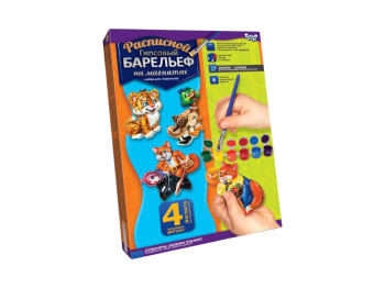 Набір для творчості Писаний гіпсовий барельєф малий, Danko Toys