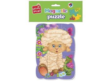 Магнітний пазл розвиваючий Малюк зможе Овечка, м’які деталі, Vladi Toys