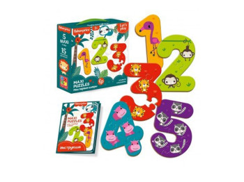 Maxi puzzle Fisher Price, Мои первые цифры, Vladi Toys