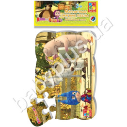 Магнитные пазлы Маша супер-герой А5, Vladi Toys
