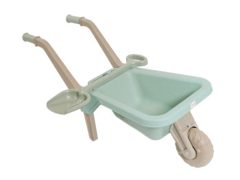Тачка дитяча з лопатою 01530/01eco, 82,5 см, для перевезення піску, Doloni Toys