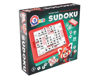 Гра настільна логічна Sudoku, 20×20 мм, з фішками та картками, 2956, Технок