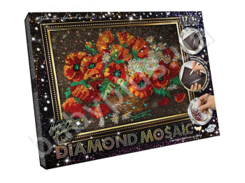 Набор для творчества DIAMOND MOSAIC Маки большой, Danko Toys