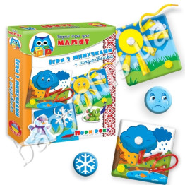 Игры с прищепками и липучками Времена года, Vladi Toys