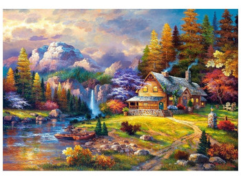 Пазлы Домик в горах, 1500 элементов, Castorland