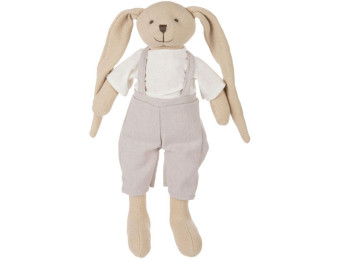 Мягкая игрушка Кролик 35 см, хлопковая текстильная, Canpol Babies