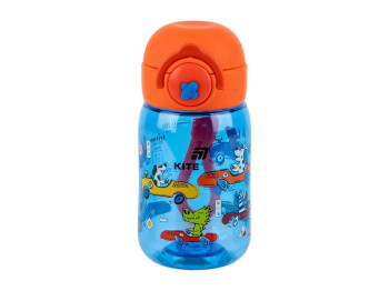 Пляшка для води дитяча Cars Kite K25-1235-2, 360 мл, синя, із сіточкою-фільтром, Kite