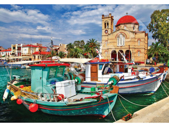 Пазлы картонные 1500 элементов серия 3 Pictorial Greek Islands, Danko Toys
