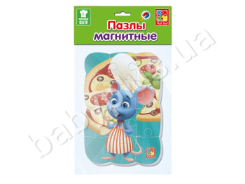 Магнитные пазлы Крошка шеф А5, Vladi Toys