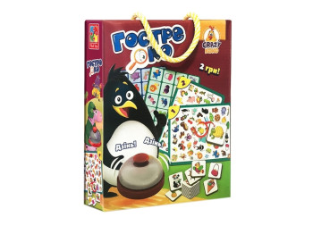 Гра настільна з дзвінком Пильне око, швидкість реакції, Vladi Toys