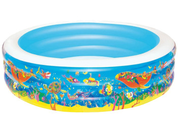 Басейн дитячий надувний круглий Скат Kiddie Pools. Bestway 51122