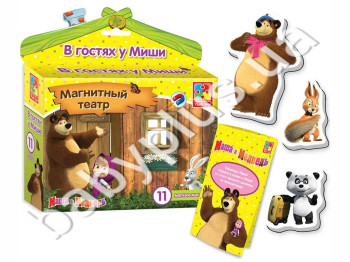 Игра настольная Магнитный театр, В гостях у Миши (рус) ,