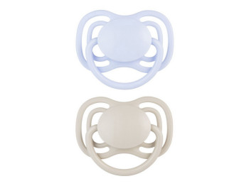 Пустушка силіконова симетрична Dental Air, 0-6 міс., 2 шт., 23/225_blu, Canpol Babies