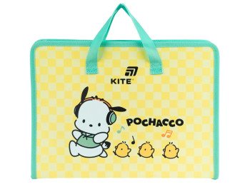 Папка-портфель на молнии Pochacco, А4, 1 отделение, Kite