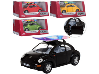 Машинка металлическая инерционная VOLKSWAGEN New Beetle. Kinsmart KT 5028 WS