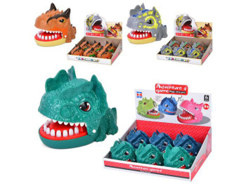 Настольная игра на реакцию Find Tooth динозавр-челюсти 17 см, движущаяся пасть, X023-53C-53C-1-54C-1