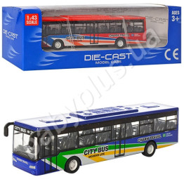 Автобус металлический инерционный 12 см. 632-34