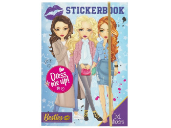 Творческая книга "Sticker Book – Besties" с наклейками, для детей от 4 лет, Besties