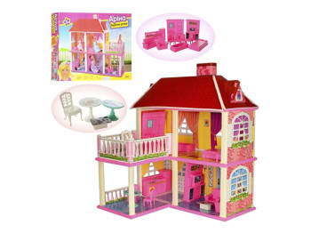 Кукольный домик 2 этажа 6980 83, 63 см, мебель и 5 комнат, Limo Toy