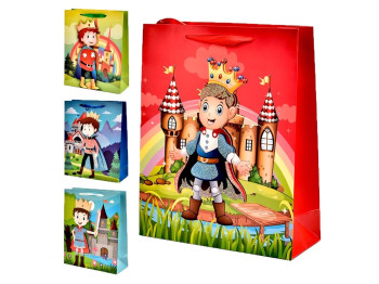 Пакет подарочный бумажный L Little prince 3D 30х40х12 см, R91217-L
