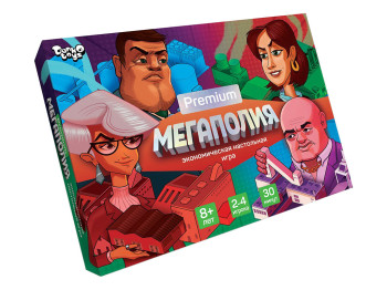 Настольная развлекательная игра Мегаполия Premium, Danko Toys
