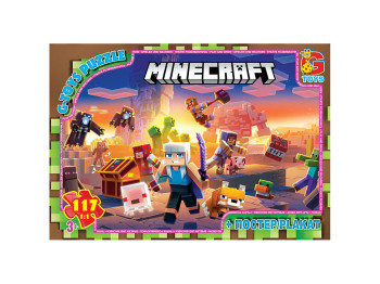 Пазлы картонные Minecraft, 117 элементов, G-Toys